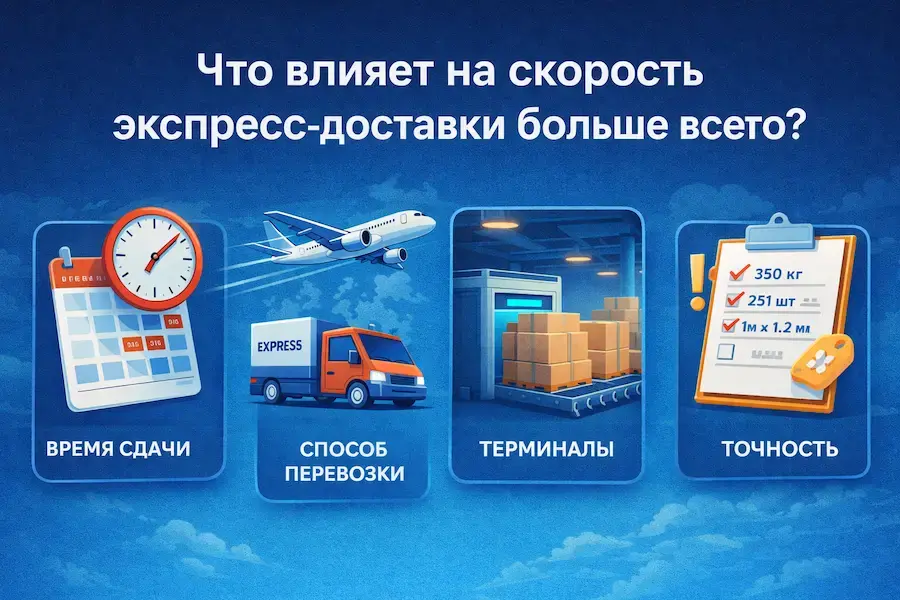 Что влияет на скорость доставки